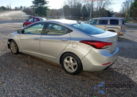 2016 Hyundai Elantra Se из США, поврежденный, VIN KMHDH4AE1GU541858